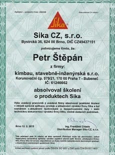 Certifikáty Sika