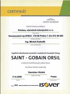 Certifikáty Weber Terranova